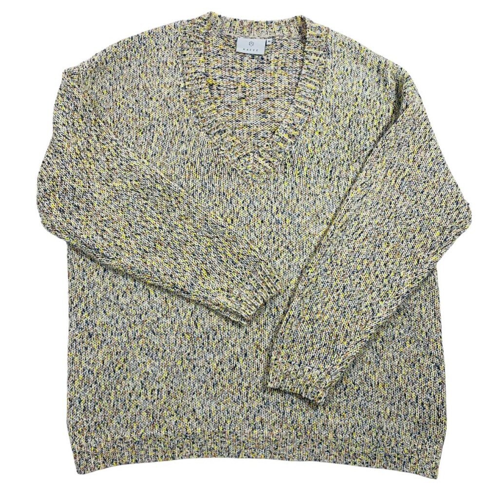 KAFFE V-neck sweater size medium multi colored